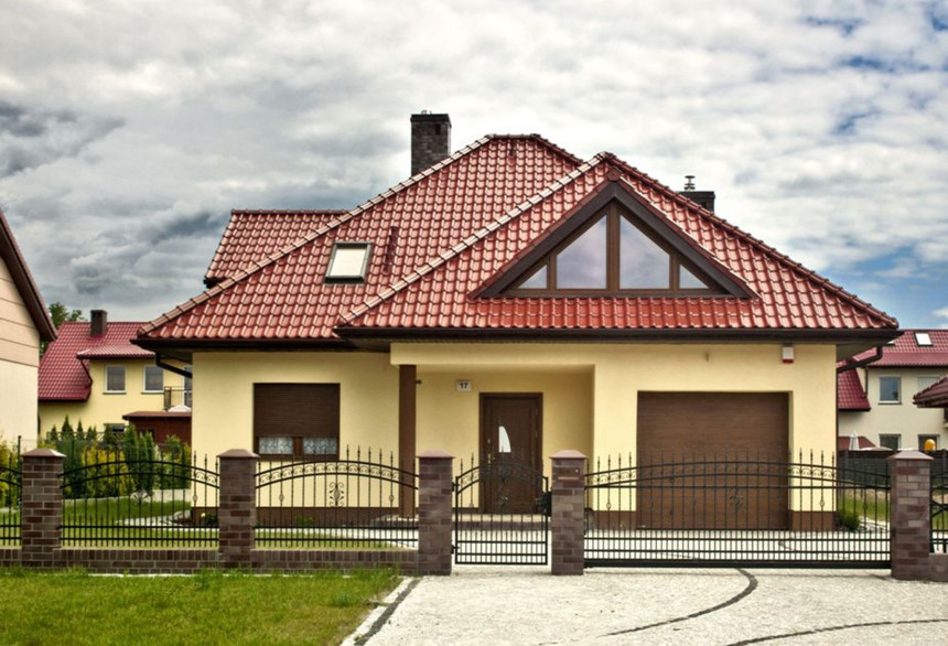 Rodinný dom s strešný škridlý MONZA Gaštanová engoba